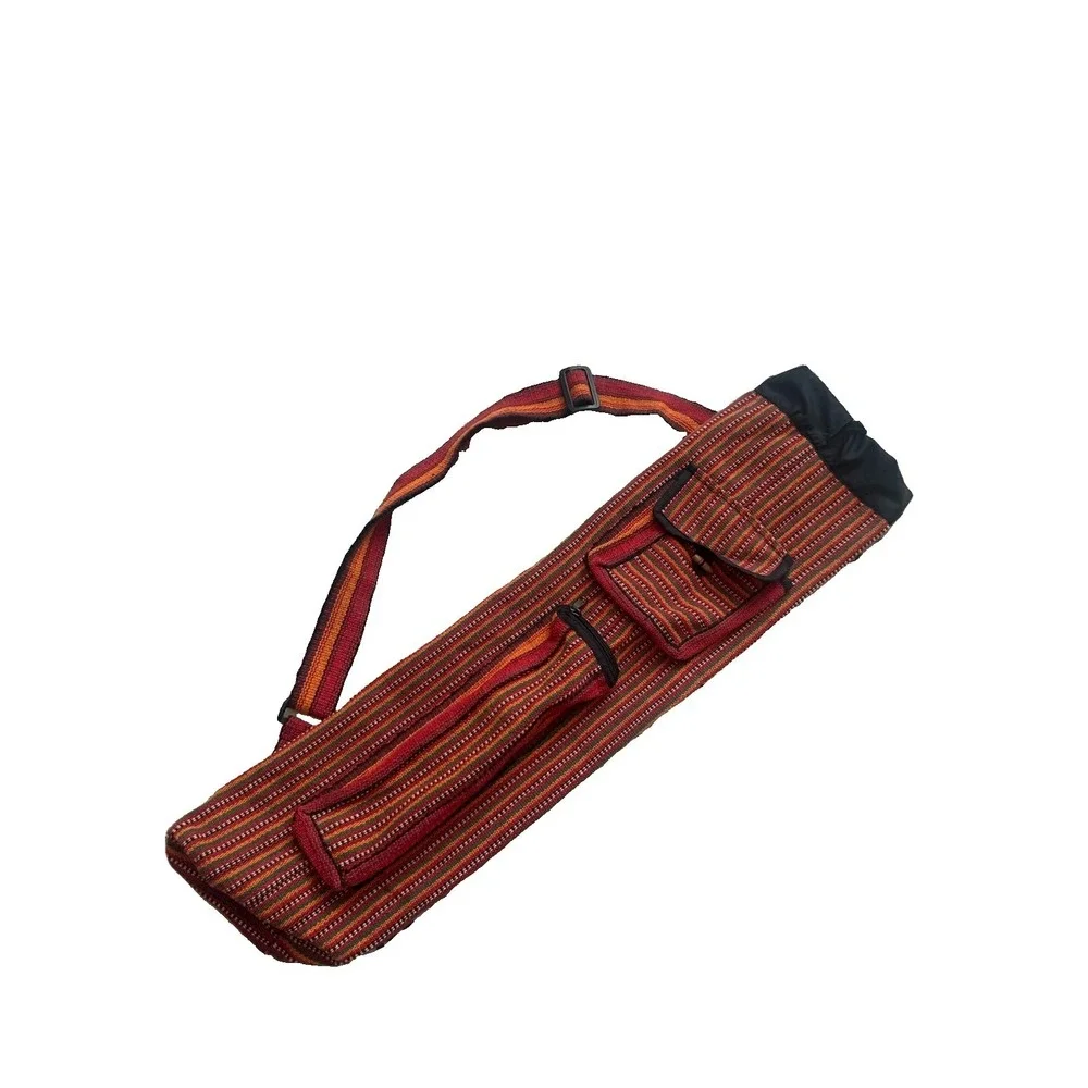 Cotton Blend Hemp Yoga Mat Carrier Bag Adjustable Strap Yoga Mat Carrier Gym Bag